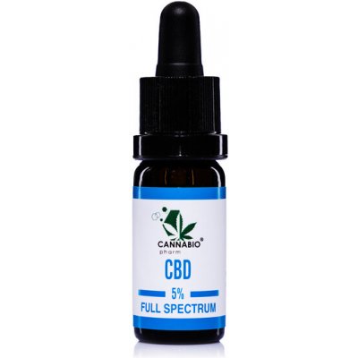 CBD konopný olej 5% FULL SPECTRUM 10 ml CANNABIOpharm