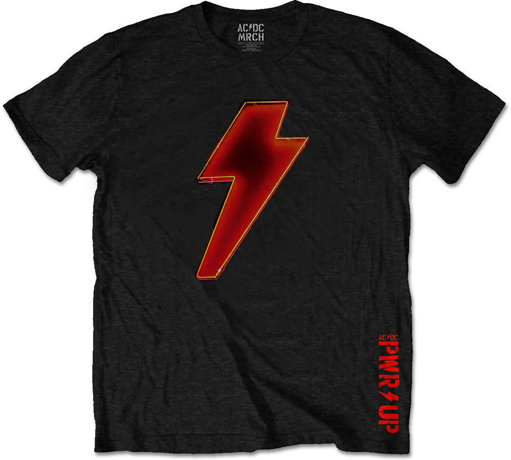 AC/DC tričko Bolt Logo čierne