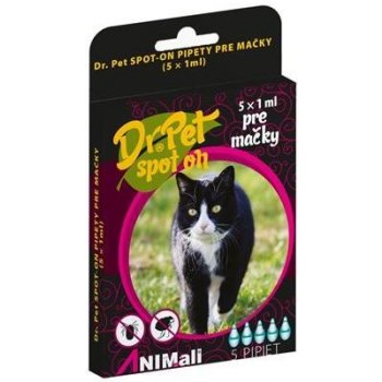 Dr.Pet Spot-On pipety pre mačky 5 x 1 ml