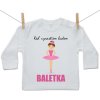 Boodyy Tričko s dlhým rukávom Keď vyrastiem budem baletka 98 (2-3 roky)