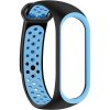 Eternico Sporty pro Xiaomi Mi band 5/6/7 solid black and blue APW-XMI7SP-SBB