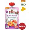 Holle Bio Berry Puppy 100% pyré jablko broskyňa a lesné plody 6 x 100 g