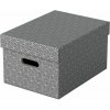 Esselte Home veľkosť M 26,5 x 20,5 x 36,5 cm, sivá – sada 3 ks