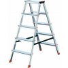 Krause Dopplo double-sided step ladder silver