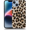 Picasee silikónový čierny obal pre Apple iPhone 14 - Brown Tiger