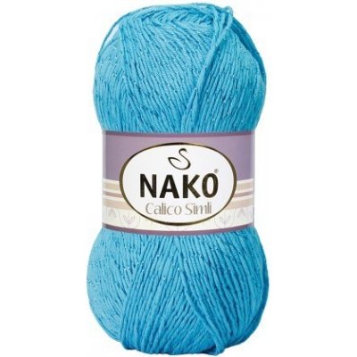 Nako Priadza Calico Simli 3792 - modrá