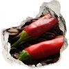 Fototapeta diera na stenu Chilli a káva 75x75 cm