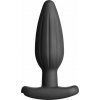 ElectraStim EM3106 Silicone Noir Rocker Butt Plug Medium, silikónový análny kolík pre elektrostimuláciu 14 x 4 cm