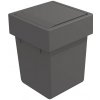 Gollinucci Kôš na dvere 5 l s otočným vekom, antracit 174x176x229