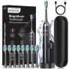 Sonická zubná kefka Zenwire čierna, nabíjateľná, 8 hlavíc, 6 režimov, USB-C