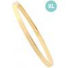 pevný oceľový náramok JVD zlatý, prevedenie XL