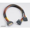 Akasa SATA napájacia rozdvojka 15pin SATA(M) na 2xSATA(F) AK-CBPW05-30