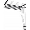 BALKÓNOVÁ SUŠIČKA 6 TYČÍ 90 CM ŠTÝLOVÁ PEVNÁ LOFT BLACK