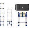 PROFI teleskopický rebrík 1x9, výška 2,6 m, modrý