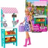 Mattel Súprava bábiky Barbie s farmárskym trhom + príslušenstvo