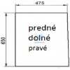 Sklonastroj.sk Claas Arion 400,500,600 stará kabína predné dolné pravé sklo