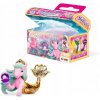 Galupy Mermaid figúrka truhla krásny jednorožec morská panna 1 ks Swarovski