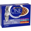 Výhodné balenie Purina ONE ADULT 24 x 85 g - mix (4 druhy)