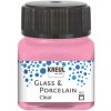 farba na sklo a porcelán 20 ml Kreul Clear 94 rose