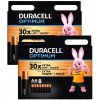 16 x ALKALICKÁ BATÉRIA AA R6 LR6 DURACELL OPTIMUM PREMIUM OBCHOD FANEO