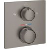 Grohe Allure - Termostatická batéria pod omietku, na 2 spotrebiče, kefovaný Hard Graphite - 29181AL2
