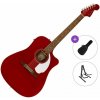 Fender Redondo Player Standard SET Candy Apple Red Elektroakustická gitara Dreadnought