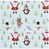 Vianočný baliaci papier 50cm 5m - Santa a zvieratká