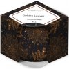 Emocio Sklo Dekor 70x62 mm Golden Leaves (Clean Cotton), vonná sviečka