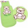 Baby Nellys Spací vak Medvedík TEDDY sv. zelený