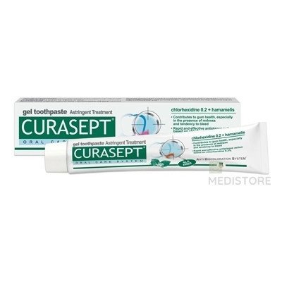 CURASEPT Astringent gélová zubná pasta 1x75 ml