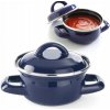 Hrniec na polievky a omáčky s pokrievkou, HENDI, modrý, 0,5L, ø115x(V)95mm