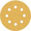 BOSCH Brúsny papier EXPERT C470 s 8 otvormi, 115 mm, zrnitosť 180, 5 ks 2608900798