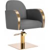 Kadernícke kreslo Gabbiano Malaga zlatá sivá