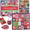 Adventný kalendár puzzle – 24 vianočných skladačiek v štýle vintage