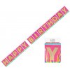 Banner Happy Birthday strapcový 330cm
