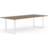 Stôl Muuto biele nohy 255 x 108 cm tmavý dub