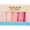 Sada fondánov Funcake - biela+ružová paleta farieb 5x100g