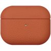 AppleKing ochranný kožený obal pre AirPods Pro 3 - oranžový - možnosť vrátiť tovar ZADARMO do 30tich dní