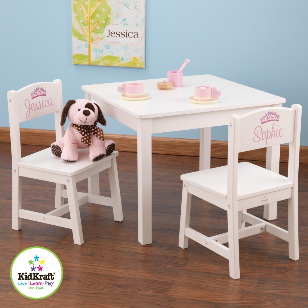KidKraft detský stôl s dvoma stoličkami biely od 112,71 € - Heureka.sk