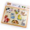 Detské drevené puzzle s úchytmi Viga Farma