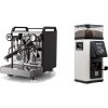 Rocket Espresso Mozzafiato FAST V, black + Rancilio STILE, white