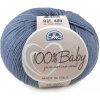 Priadza 100% BABY 50g, modrá - odtieň 072