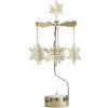 Pluto Design Rotujúci svietnik Snowstar veľký