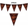 Vlajočková girlanda Desivá tekvica 274 cm