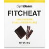 GymBeam Fitcheat Proteínová čokoláda horká čokoláda a vanilka 80 g