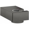 Hansgrohe Nástenný držiak sprchy Porter E, kefovaný čierny chróm 28387340-HG