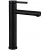 CERANO - Umývadlová stojanková batéria Tiziana - otočná - vysoká - čierna matná