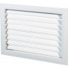 Dalap Plastová ventilačná mriežka biela s pevnou žalúziou 600x303 mm