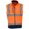 Yoko Reflexná softshellová vesta HV006 Fluorescent Orange XXL