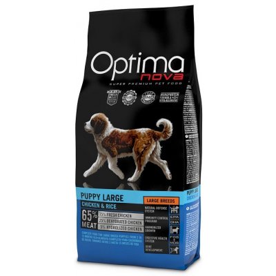 Optima Nova dog Puppy Large Chicken & Rice 2 x 12 kg